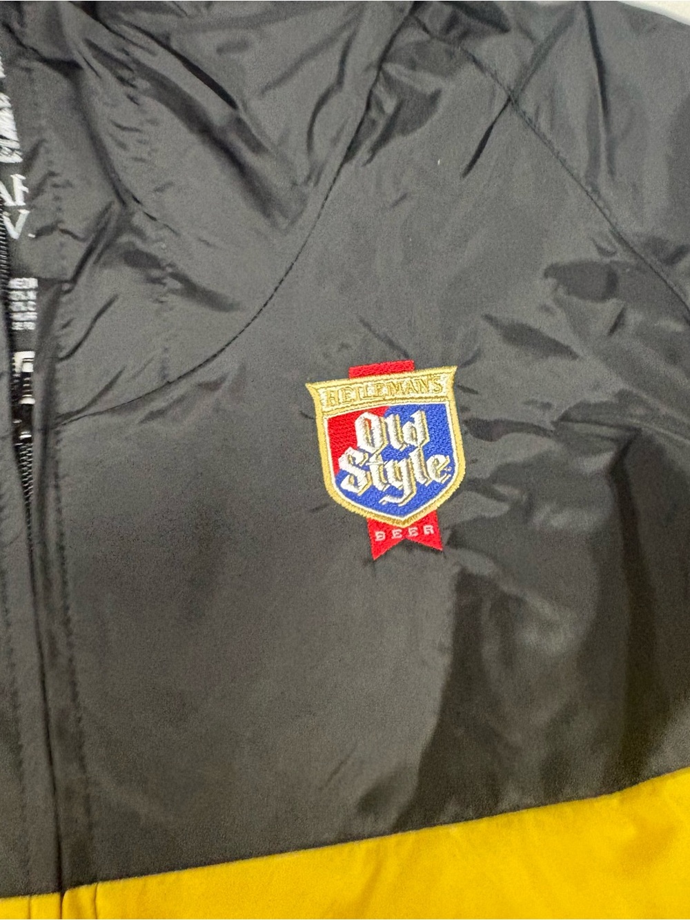 Charles River Apparel old Style Black and White Logo Jacket